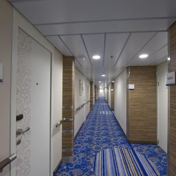 Hallway in a cruise ship